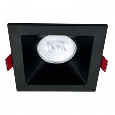 Σποτ Τετράγωνο Χωνευτό Σταθερό Πλαστικό Μαύρο 6526